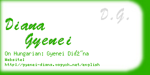 diana gyenei business card